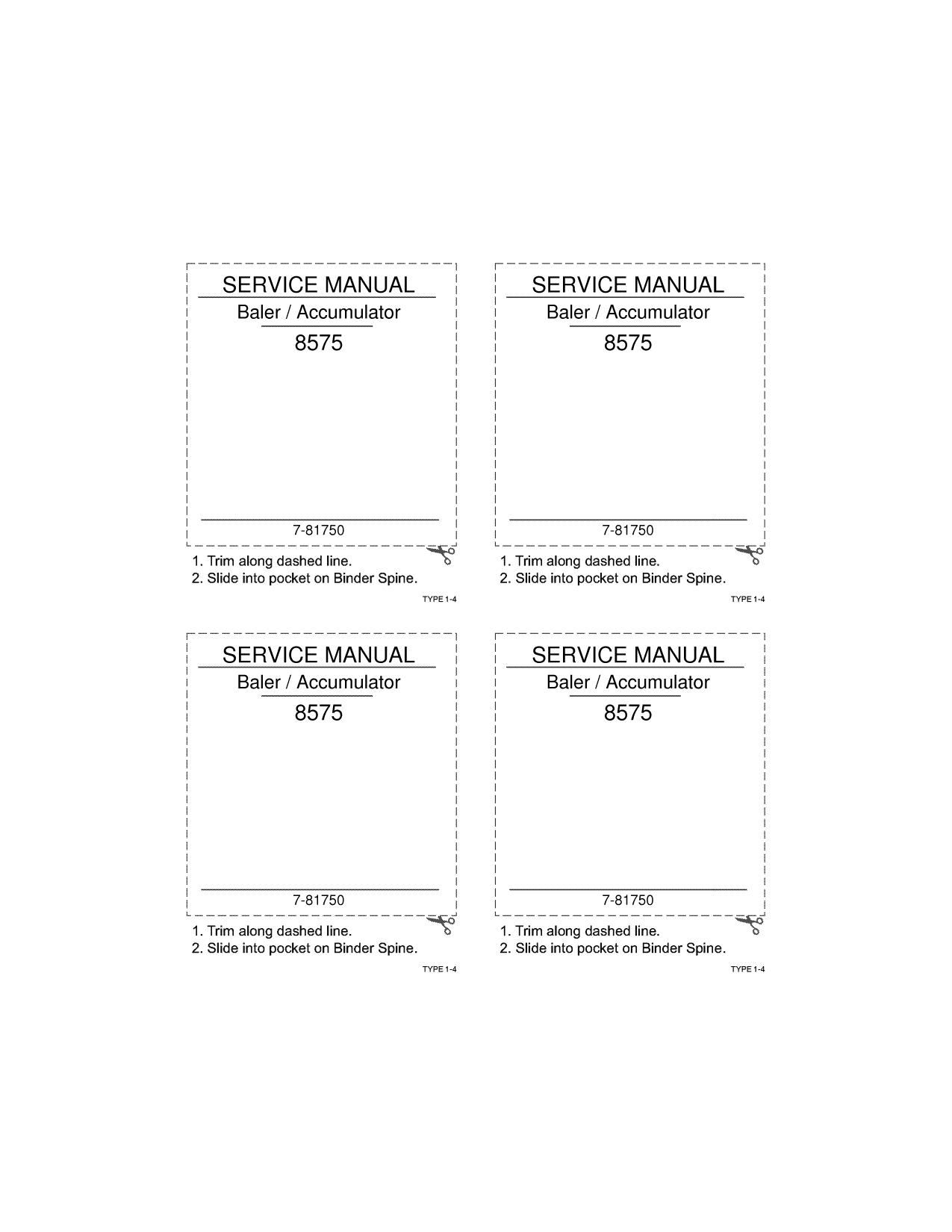 SER-MAN 8575 service manual